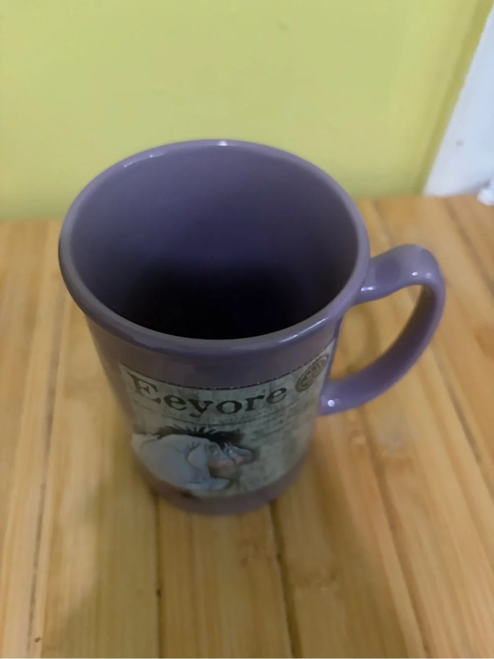 Disney Eeyore Lavender Ceramic Mug with Character Graphic